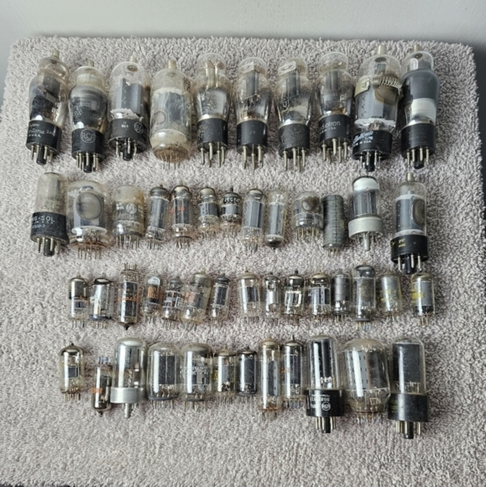 Vintage Lot of 50 Electronic Tube's Untested